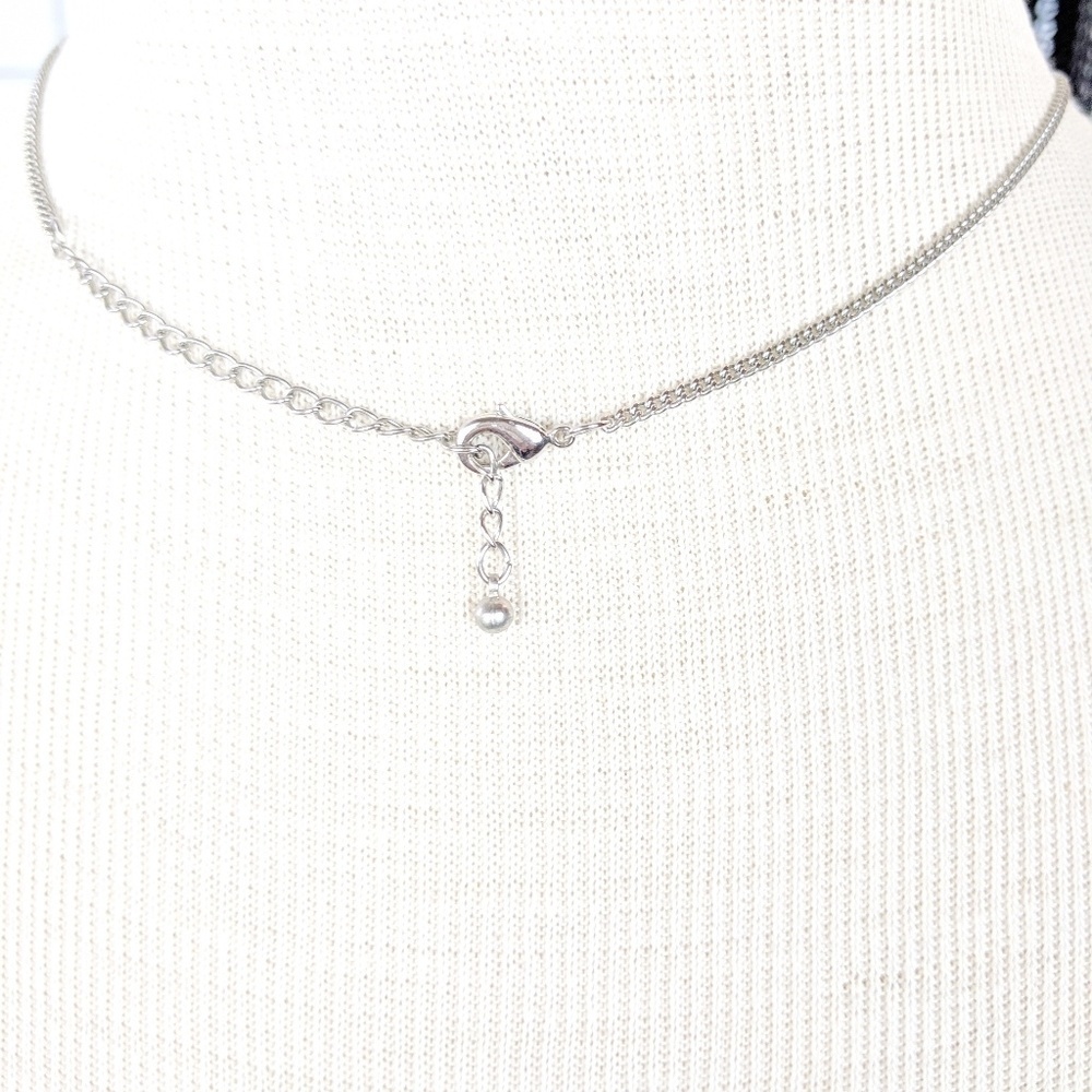 Bird Rhinestone Silver Necklace‎ - Picture 2 of 3